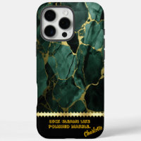 Elegante mármol esmeralda con detalles de venado d