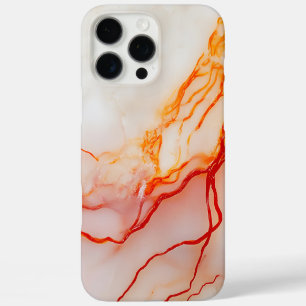 Funda iPhone 16 Pro Max Elegante Patrón de Mármol Blanco y Dorado