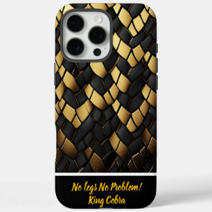 Funda iPhone 16 Pro Max Elegante textura con patrón de piel de serpiente e