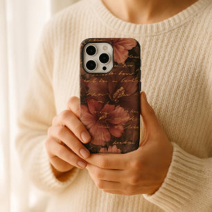 Funda iPhone 16 Pro Max Elegante victoriano Hibiscus Romance