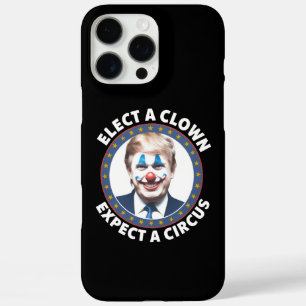 Funda iPhone 16 Pro Max Elige A Un Payaso Esperando Una Política Divertida