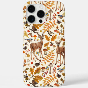 Funda iPhone 16 Pro Max En el bosque/ciervo otoñal en blanco roto