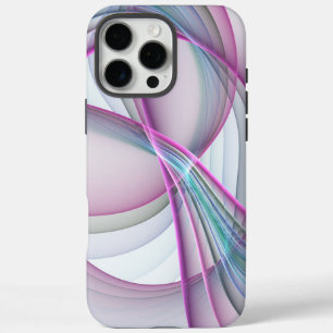 Funda iPhone 16 Pro Max En Movimiento, Arte Fractal Abstracto Moderno y Co