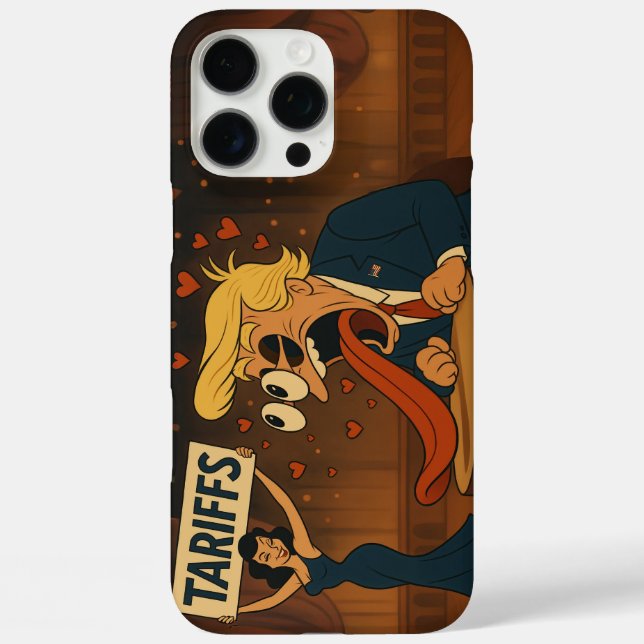 Funda iPhone 16 Pro Max Enamorándose de los aranceles (Reverso )