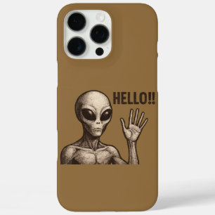 Funda iPhone 16 Pro Max Encuentro Grave: El saludo Alienígena