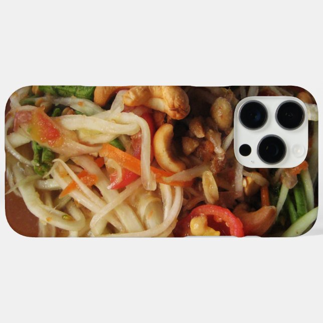 Funda iPhone 16 Pro Max Ensalada de Papaya picante Ayutthaya [Som Tam] con (Reverso  (Horizontal) )