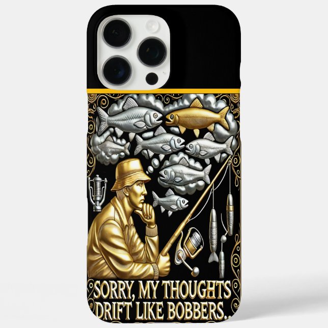 Funda iPhone 16 Pro Max Ensoñaciones de Pescar en las Nubes (Reverso )