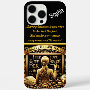 Funda iPhone 16 Pro Max Entusiasta profesor de lengua extranjera