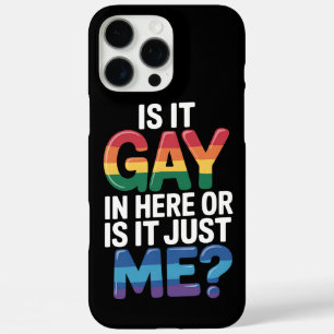 Funda iPhone 16 Pro Max ¿Es Gay Aquí O Es Sólo Yo Cómico LGBTQ?