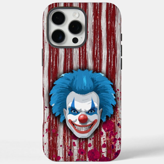 Funda iPhone 16 Pro Max Espeluznante Halloween del Carnaval de Payaso (Reverso)