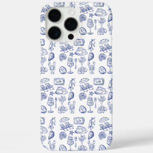 Funda iPhone 16 Pro Max Esquema de vida mediterránea