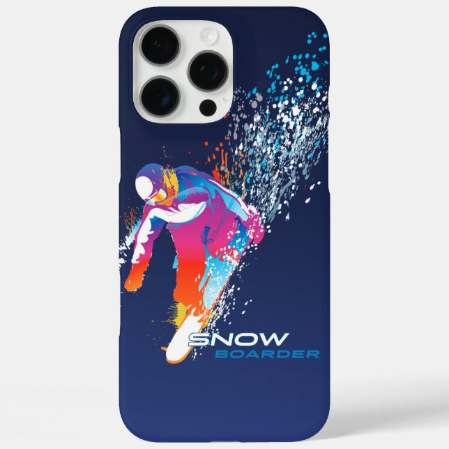 Funda iPhone 16 Pro Max Esquí sobre tabla | (Reverso )
