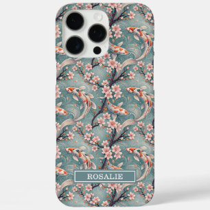 Funda iPhone 16 Pro Max Estampa Monogramada de Koi Japonés Sakura