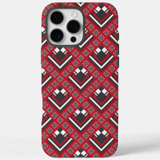 Funda iPhone 16 Pro Max Estampado Retro de Mudcloth Africano Retso Zimbabu