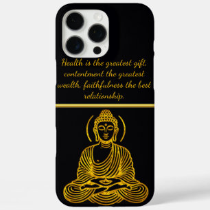 Funda iPhone 16 Pro Max Estatua de Buda Dorada en la meditación