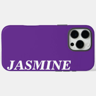 FUNDA iPhone 16 PRO MAX ESTILO MODERNO NOMBRE PERSONALIZADO COLOR DE PURPL