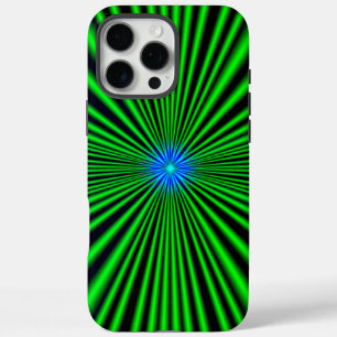 Funda iPhone 16 Pro Max Estrella azul en luz verde
