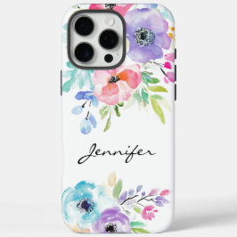 Funda iPhone 16 Pro Max Estuche colorido de color Flor para iPhone / iPad