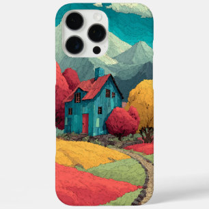 Funda iPhone 16 Pro Max Estuche de teléfono de diseño de paisajes colorido
