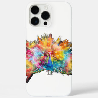 Funda iPhone 16 Pro Max Estuche de teléfono I para pavo real multicolor