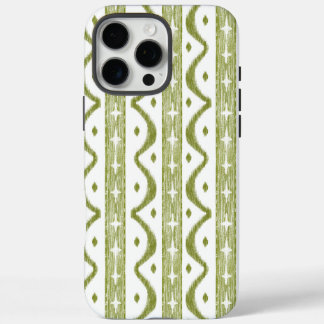 Funda iPhone 16 Pro Max Estuche de teléfono máx. Ikat para iPhone de Sage