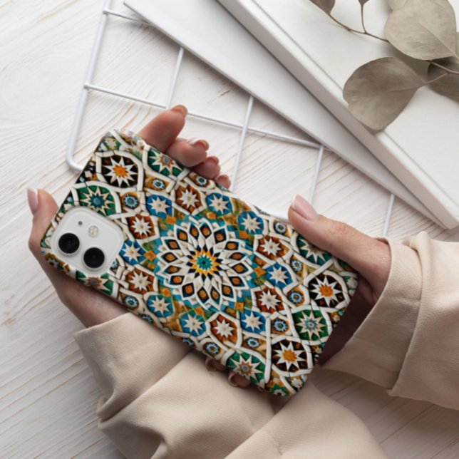 Funda iPhone 16 Pro Max Estuche de teléfono Mosaico Islámico Geométrico (Subido por el creador)