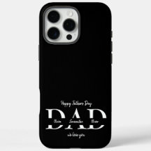 Estuche feliz Día del Padre para iPhone con nombre