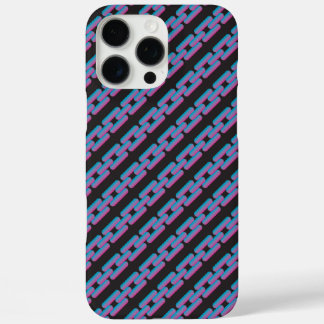 Funda iPhone 16 Pro Max estuche iPhone / iPad de cadena rosa azul