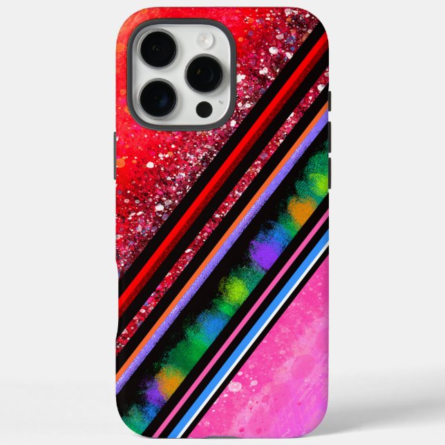 Funda iPhone 16 Pro Max Estuche KiniArt Resumen Art iPhone / iPad (Reverso)
