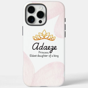 Funda iPhone 16 Pro Max Estuche para iPhone Adaeze personalizado