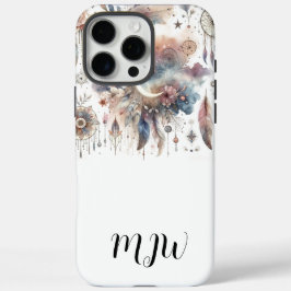 Funda iPhone 16 Pro Max Estuche para iPhone Boho y iPad de Bonito de pluma