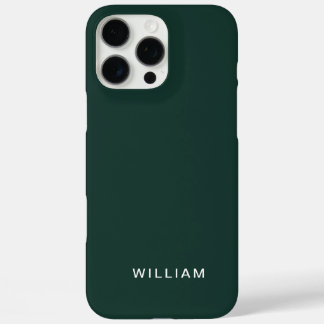 Funda iPhone 16 Pro Max Estuche para iPhone color verde personalizado con
