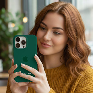 Funda iPhone 16 Pro Max Estuche para iPhone color verde personalizado con