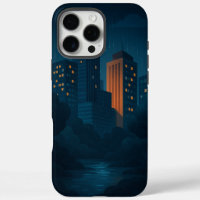 Estuche para iPhone de Night City Skyline Funda-Ma