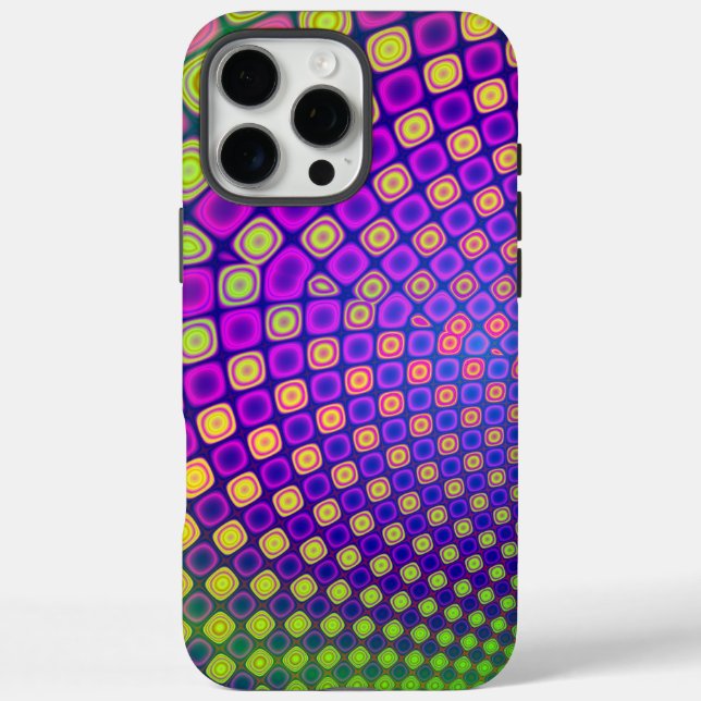 Funda iPhone 16 Pro Max Estuche para iPhone de patrones abstractos de moda (Reverso)