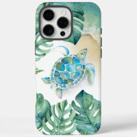 Estuche para iPhone de tortuga marina tropical