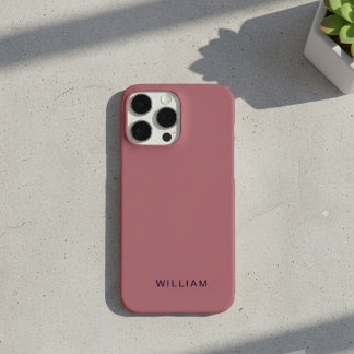 Funda iPhone 16 Pro Max Estuche para iPhone Gold Rosa personalizado con Pe