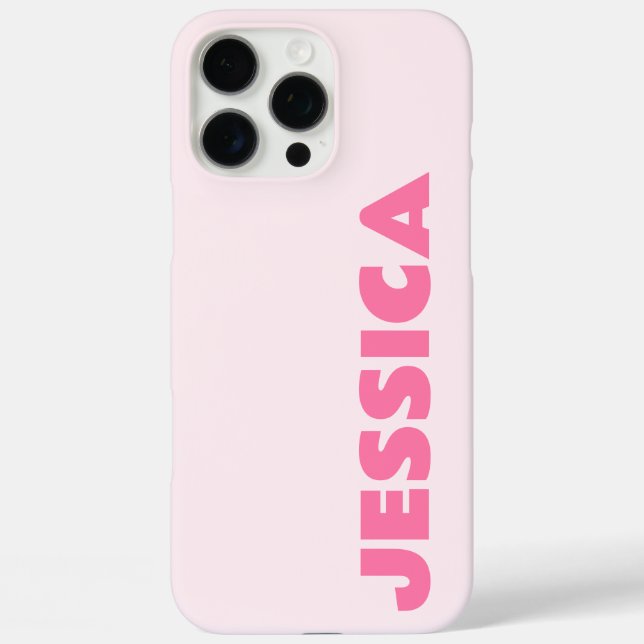 Funda iPhone 16 Pro Max Estuche para iPhone personalizado de nombre simple (Reverso )