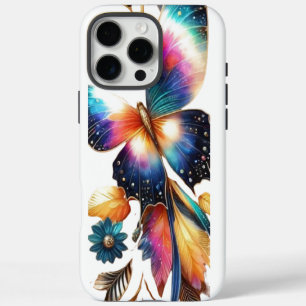 Funda iPhone 16 Pro Max Estuche para iPhone y iPad de mariposa de Bonito ú
