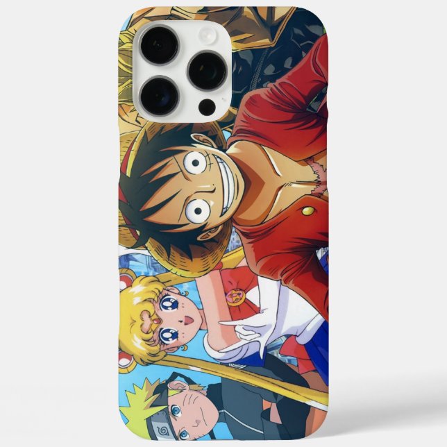 Funda iPhone 16 Pro Max estuche para teléfono de diseño de anime para iPho (Reverso )