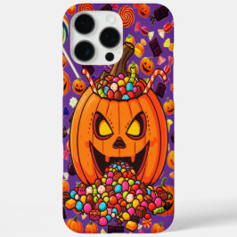 Funda iPhone 16 Pro Max Estuche para teléfono de Halloween de calabaza bri
