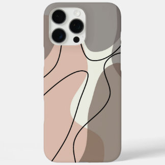 Funda iPhone 16 Pro Max Estuche para teléfono neutro de arte con onda esté