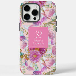 Funda iPhone 16 Pro Max Eucalyptus Y Wattle Pink Blooms