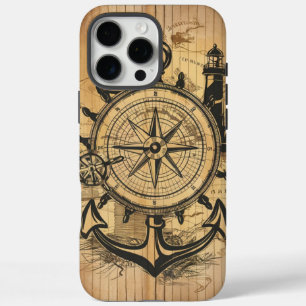 Funda iPhone 16 Pro Max Explorador Náutico Rústico Genial
