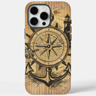 Funda iPhone 16 Pro Max Explorador Náutico Rústico Genial