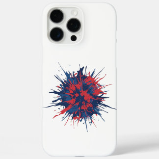 Funda iPhone 16 Pro Max Explosión Azul Rojo