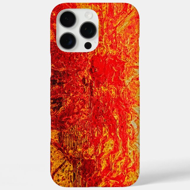 Funda iPhone 16 Pro Max Explosión de furia en la placa de circuito (Reverso )