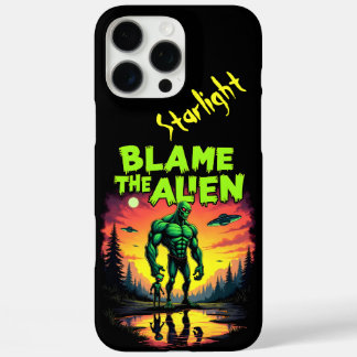 Funda iPhone 16 Pro Max Extraterrestre culpado bajo puesta de sol mística