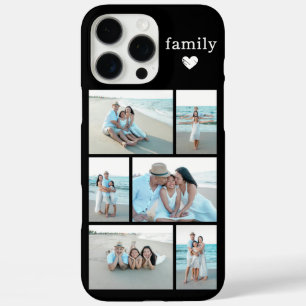 Funda iPhone 16 Pro Max Familia Moderna 6 Foto Negra