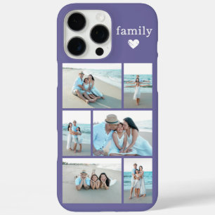 Funda iPhone 16 Pro Max Familia Moderna 6 Foto Púrpura